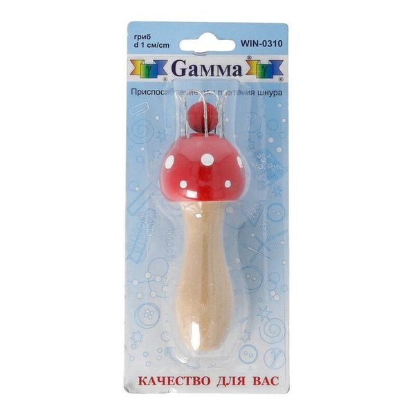 Приспособление для плетения шнура гриб ⌀1 см, Gamma WIN-03 0310