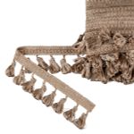 Бахрома отделочная 45.0 мм / 10 метров, с кистями, 195 т.кремовый, Gamma 555