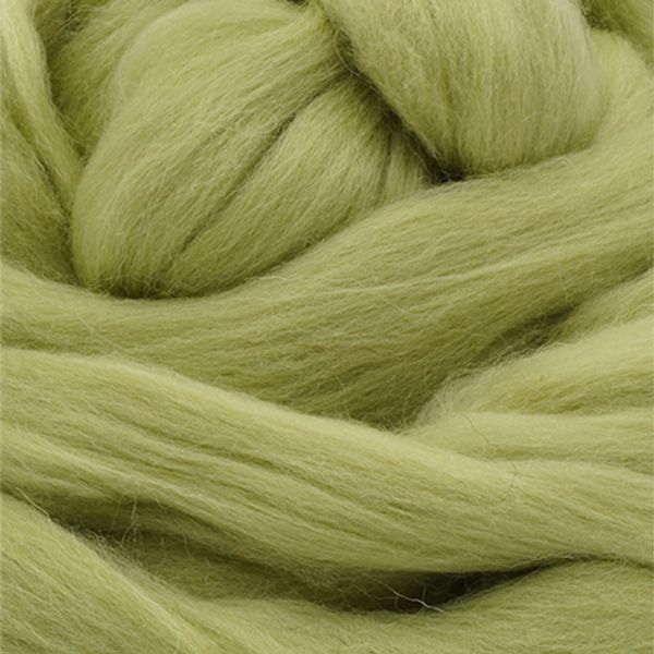 Шерсть для валяния Троицкая п/тонкая 1х100 г (до 29 мкр), 3174 светлая фисташка