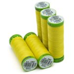 Нитки для тонких тканей Gutermann Extra Fine 150, 200м, 580 грушево-зеленый, 5 катушек