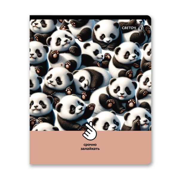 Тетрадь ученическая общая, матовый сплошной лак+запечат.форзац+титул лист A5+ 96 л. на скобе 65 г/м², белизна 100 %, 5 шт, клетка, 01125 Микс-Залайкай, Светоч Т79