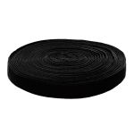 Лента бархатная (тесьма) 20.0 мм / 10±0.5 метров, рис. 8319, цв.20 черный