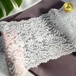 Кружево бельевое эластичное 180 мм / 3 метра, TBY 8012, цв.1 белый, Kruzhevo