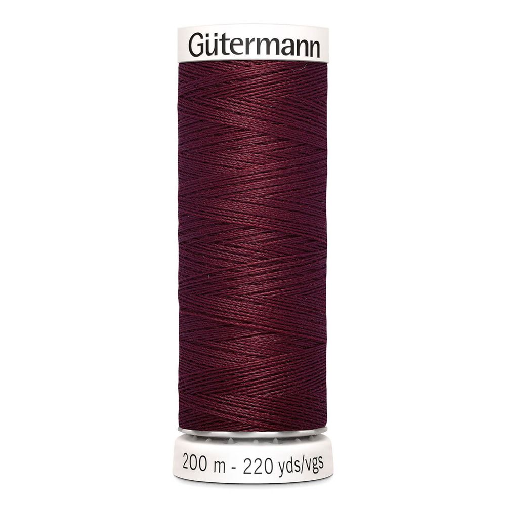 Нитки универсальные Gutermann Sew-all 100 (200 метров), 5 кат. | 369 винный