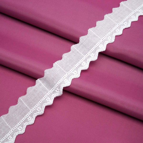 Кружево шитьё 27 мм / 14.63 метра, неотбеленный, QYC-030