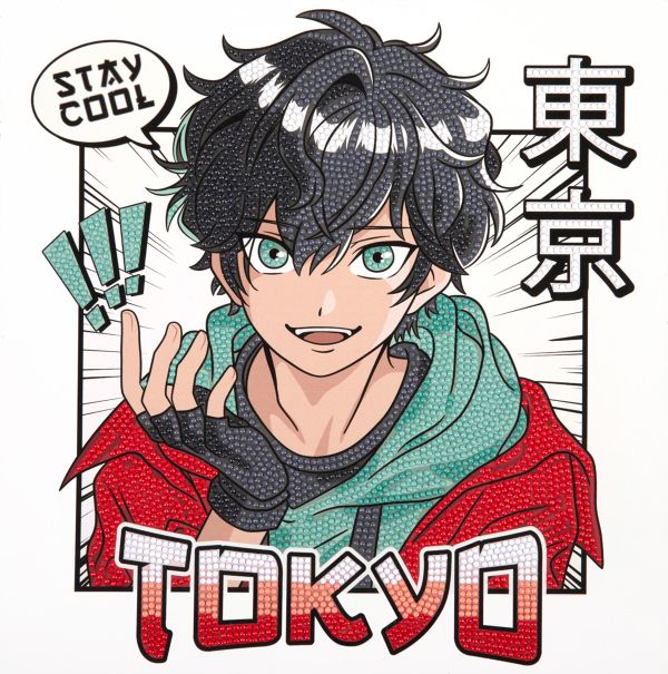 Алмазная (кристальная) мозаика Фрея ALBP-261, постер Токио, 30х30 см