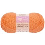 Пряжа Люблю вязать Фитнес 100 / уп.6 мот. по 50 г, 100 м, 106 персиковый