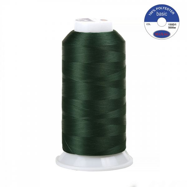 Нитки швейные текстурированные Max, 150D/1, 5000 м, 90г, 438 т.зеленый