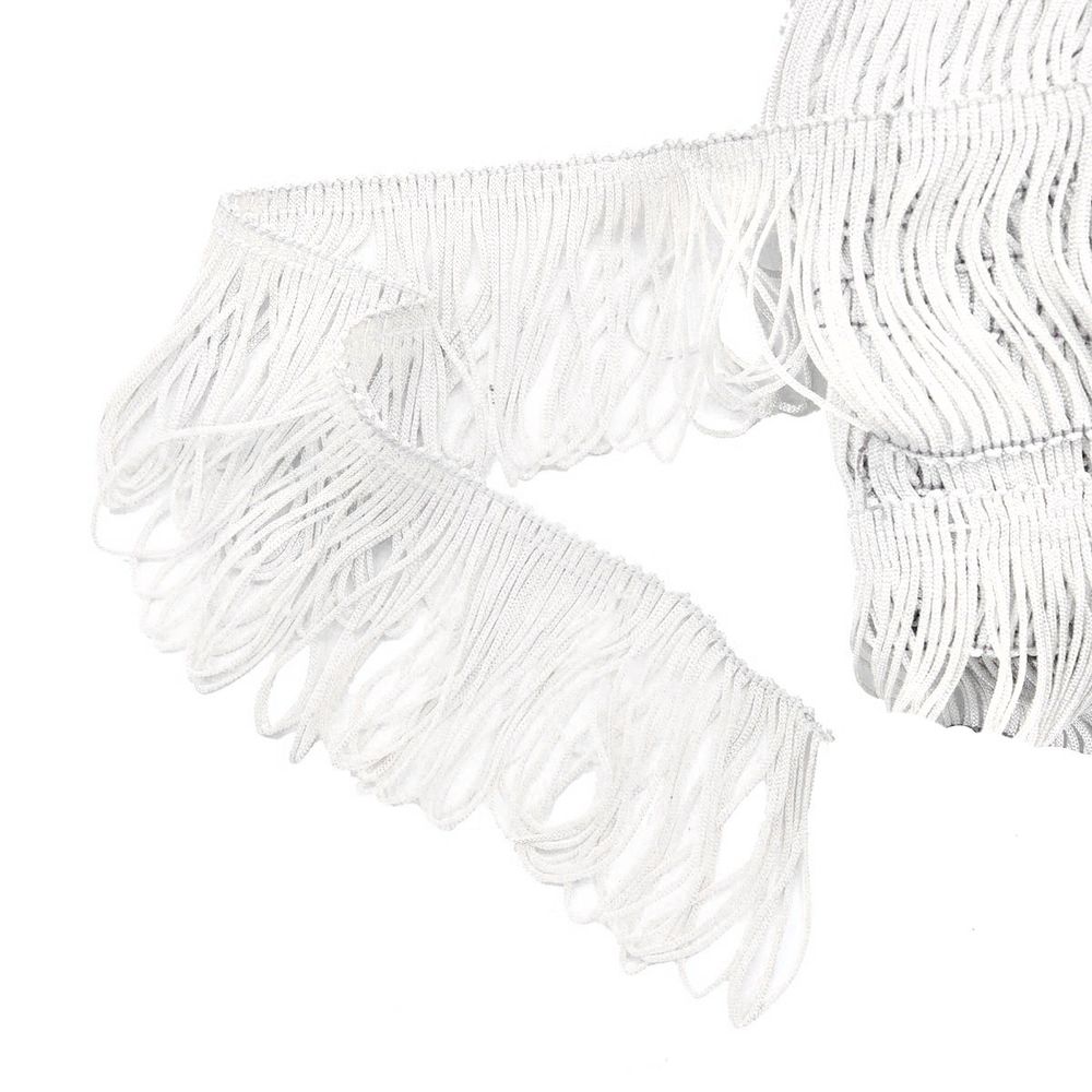 Бахрома отделочная 60.0 мм / 25 метров, 001 белый