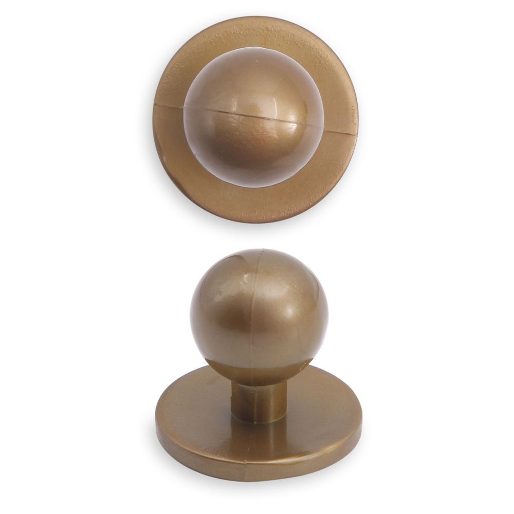 Пуговицы Пукли для поварских курток 12 шт, 10мм (d основания=18мм, h=16мм) (золото/бронза)