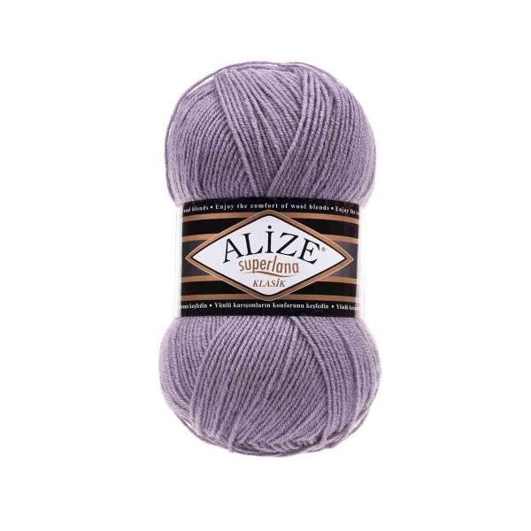 Пряжа Alize (Ализе) Superlana klasik Batik / уп.5 мот. по 100 г, 280м, 257 лаванда А