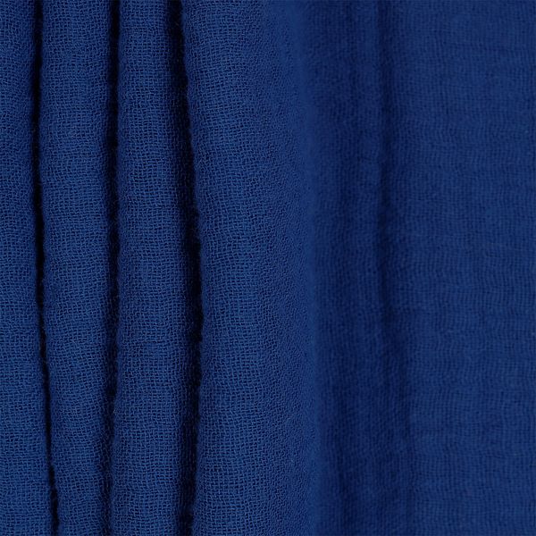 Муслин 125 г/м², 130 см / 2 метра, TBY.Mus.24723.27.2, цв.27 синий