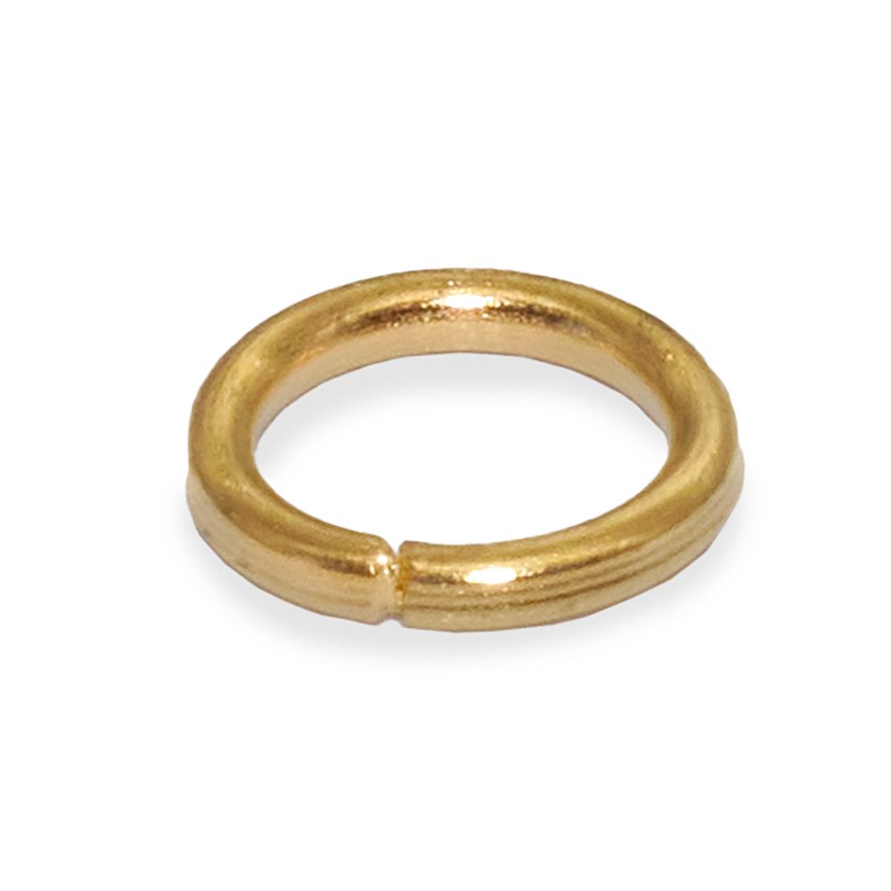 Кольцо соединительное 0,9, 6 мм, 50 шт/упак, Astra&Craft, цв.яркое золото