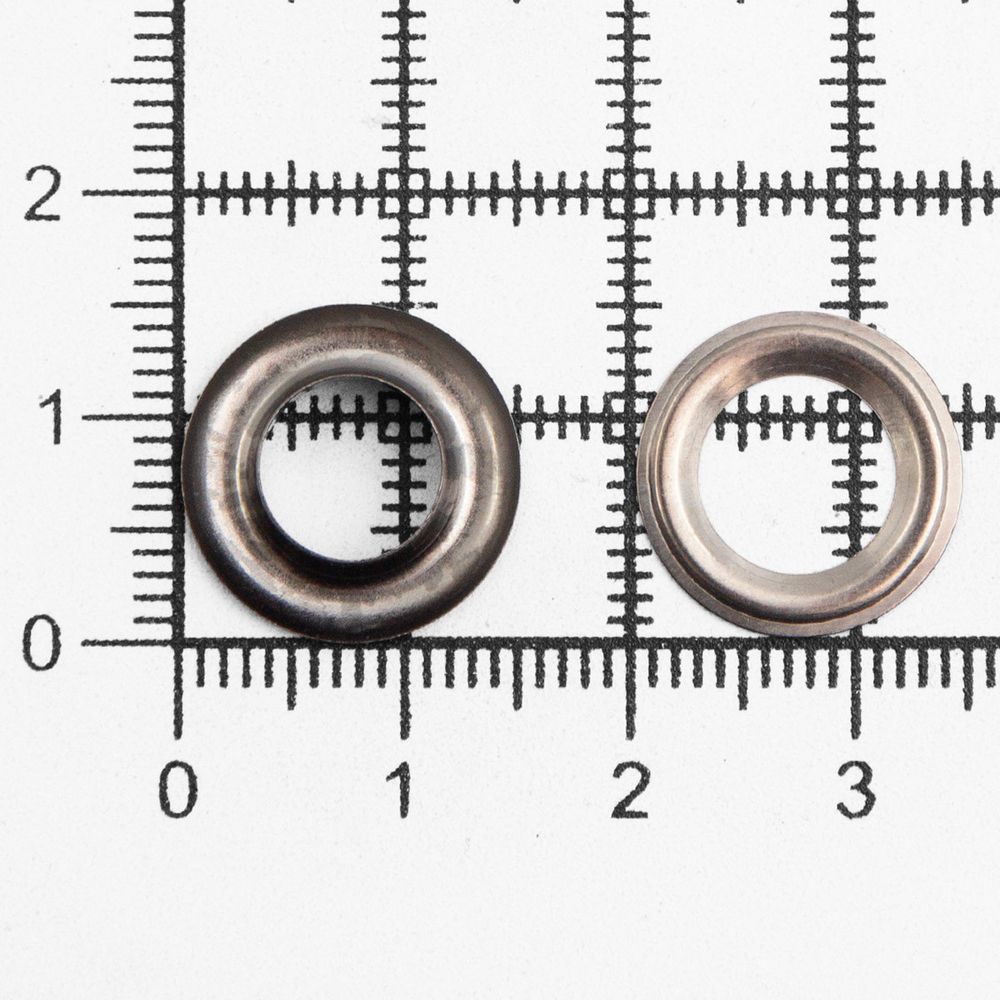 Люверсы металл ⌀_7.3 мм (внутр.), h5.41 мм (внутр.), №5, металл, уп.≈1000 шт, New Star, чер.никель