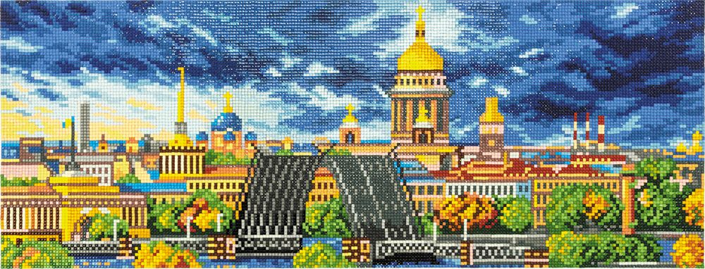 Алмазная (кристальная) мозаика Фрея, Питер, 53х20 см