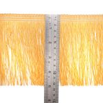 Бахрома отделочная широкая 120.0 мм / 25 метров, нитяная, 001 золотистый, 0390-0310