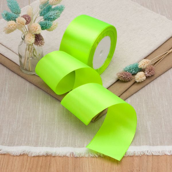 Лента атласная 1-сторонняя 50.0 мм / 22.86±1 метров, аналог 7730446, 57 салатовый, DDZ2401, Globus