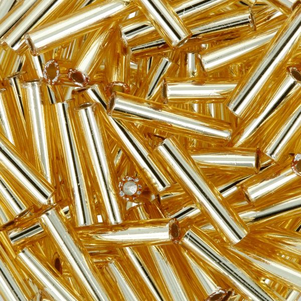 Бисер Toho Bugle 3 (9 мм), 25 г (5х5 г), 0022 св.золотистый