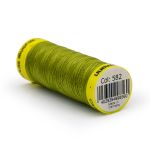 Нитки для трикотажа Gutermann Maraflex, 150м, 582 зеленая горчица, 5 катушек
