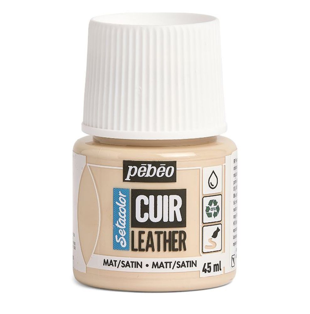 Краска по коже Setacolor 45 мл, 295619 Бежево-розовый, Pebeo, 295619