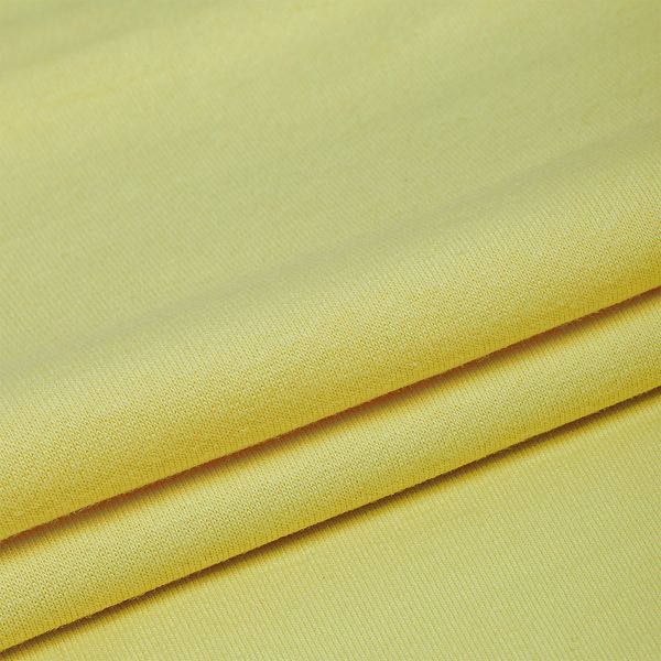 Футер 2-нитка петля поликоттон стрейч 220 г/м², 160 см / 3 метра, ФУТ2Х.TBY.ХЛ-ПЭ.S802.3, цв.S802 желтый