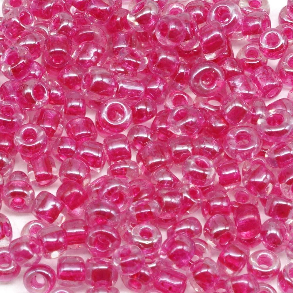 Бисер Astra&Craft 11/0 (2.1 мм), 200 г (10х20 г), цв. 2209 фиолетовый/прозр.с.цвет.центром (глянцевый)