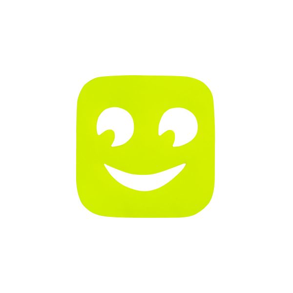 Термоаппликация BLITZ светоотражающая цветная №7, 10 шт, Смайл квадрат 5х5 см