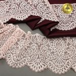 Кружево эластичное (стрейч) 110 мм, 40992PP цв.розовый, 3 метра, Kruzhevo