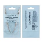 Спицы круговые металл ⌀5,0 мм, 40 см, с металлической леской, Gamma MKS