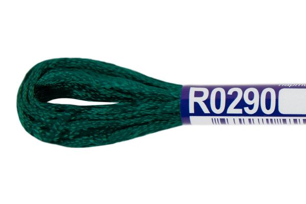 Мулине Gamma вискоза 100%, цв.R0290 сине-зеленый, 12 мотков по 8 метров