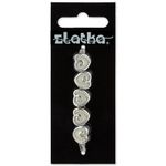 Бусины акрил 12х11х9 мм, 5 шт, №07 бирюзовый, Zlatka BLM-06