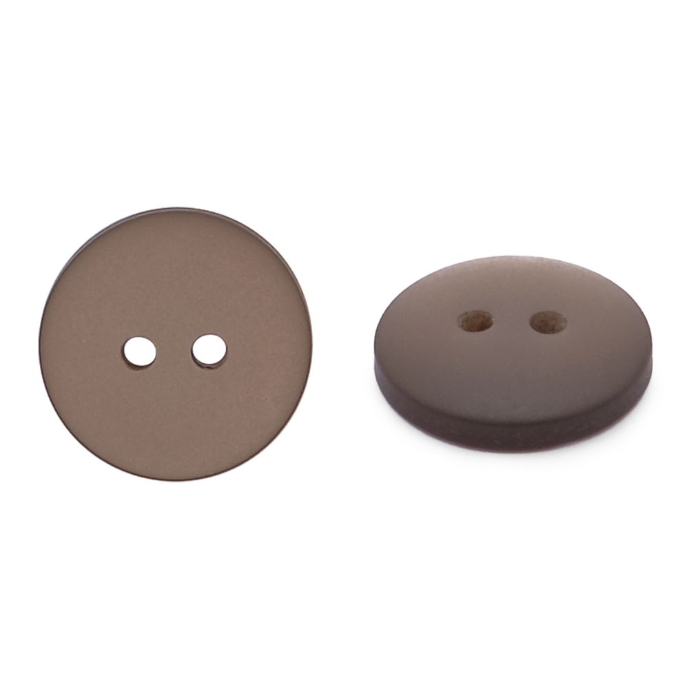 Пуговицы на 2 прокола 22L (14мм), пластик (col.25 светло-коричневый), CR-K18M, 144 шт