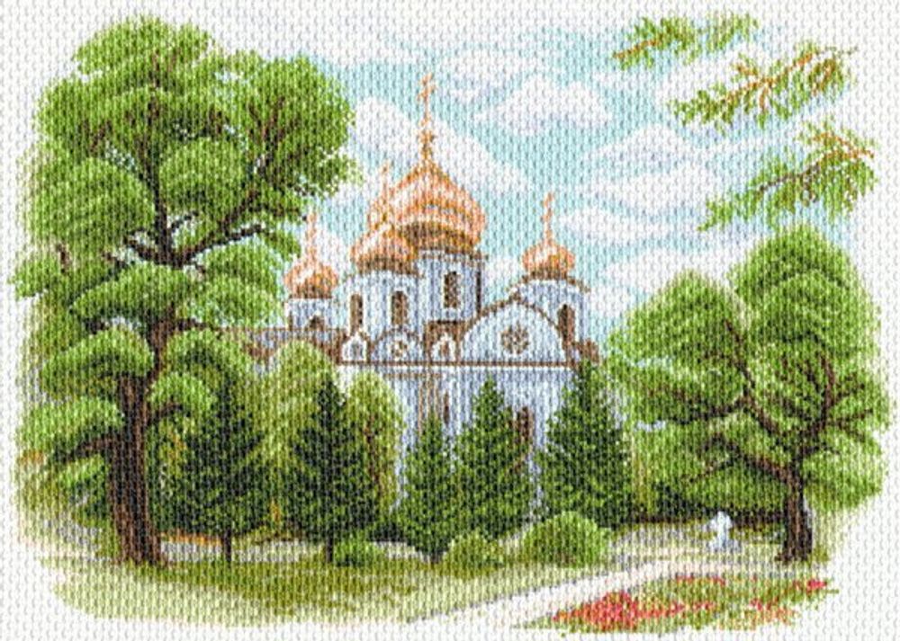 Рисунок на канве Матренин Посад 37х49 - 1638 Собор Александра Невского в Краснодаре
