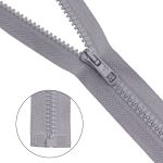 Молния трактор Arta Т6 (6 мм) 1 зам., разъем., 65 см, цв. 079 св.серый, уп.5 шт