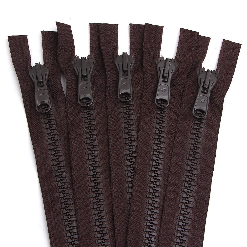 Молния трактор Arta Т8 (8 мм) 2 зам., разъем., 75 см, цв. 068 т.коричневый, уп.5 шт