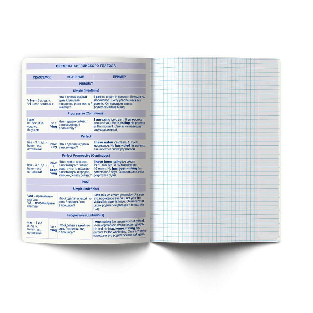 Тетрадь со справочным материалом Мраксимализм, A5 48 л. на скобе 60 г/м², белизна 90% 10 шт клетка, 01776 Мраксимализм Английский язык, Светоч Т274