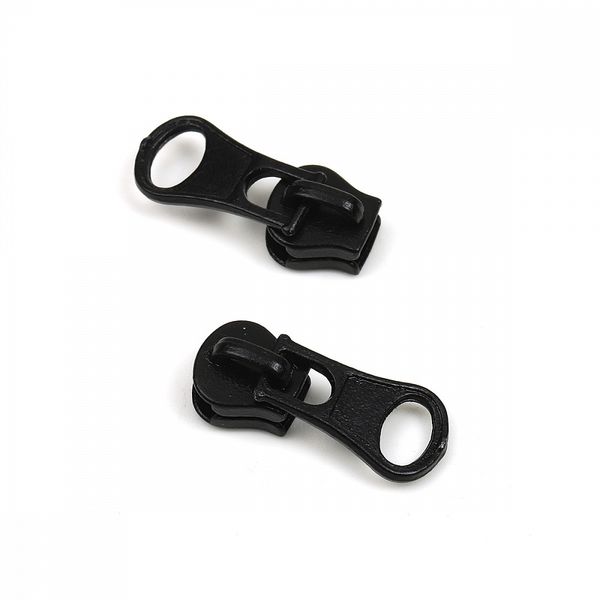 Слайдер (замок) для молнии трактор Т5 (5 мм), без фиксатора цв.F322 черный упак.500 шт, Mzipp