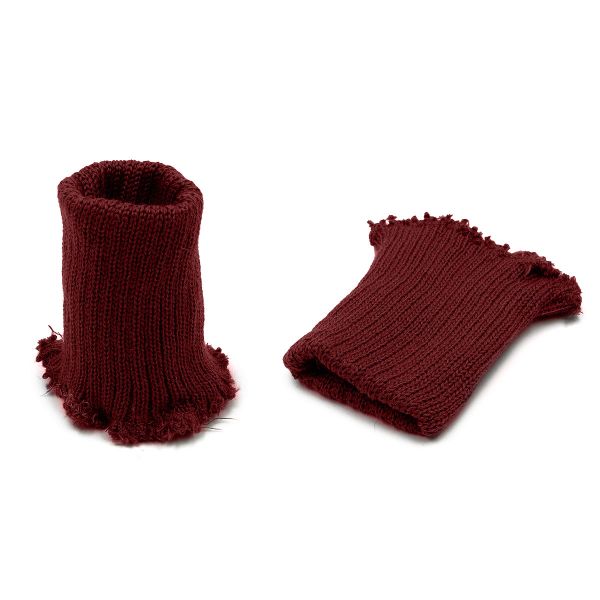 Манжеты трикотажные 7.0х9.5 см, 1 пара, плотные без шва, 002 бордо