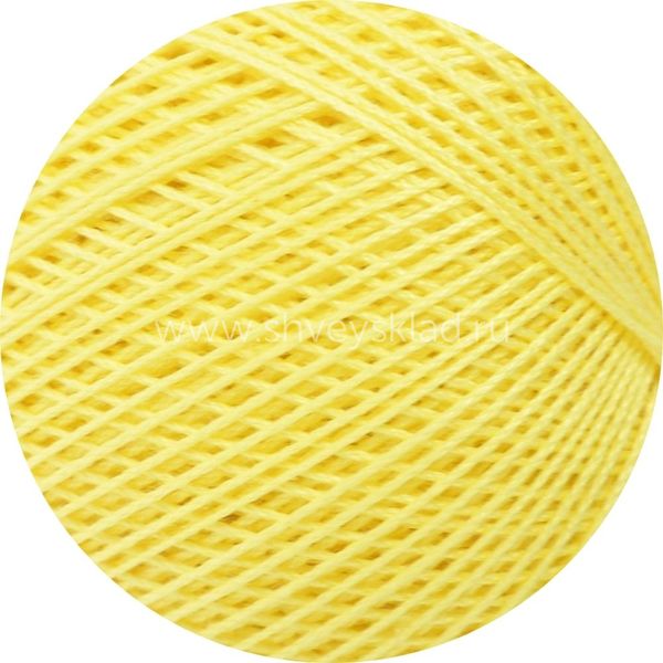 Пряжа ПНК им.Кирова Роза / уп.6 мот. по 50 г, 330м, 0204 светло-желтый