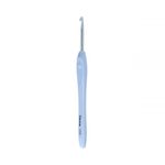 Крючок для вязания с прорезиненной ручкой металл ⌀4.5 мм, 16 см, Gamma RHP