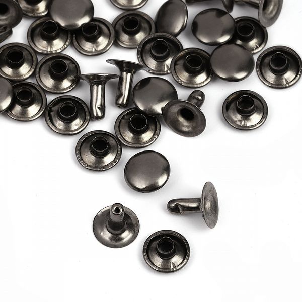 Хольнитены односторонние сталь 9х9 мм, №33, TBY.5109 цв. черный никель уп. 1000 шт, TBY