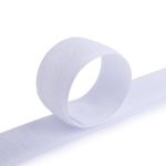 Лента контактная липучка фасовка (велкро) пришивная 25 мм / 5 шт по 25 см, белый, Gamma LG-25, ПАРА (крючок+петля), качество "B"