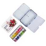 Акварель художественная, набор в металлической коробочке 12 цв, Цветочная симфония, палитра Марии Барановской, Vista-Artista VAWSM-12