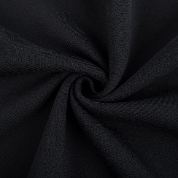 Футер 2-нитка с начесом 275 г/м², 150х180±5 см, черный/black, Gamma DBKTN