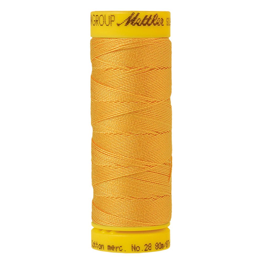 Нитки хлопковые отделочные Mettler Silk-Finish Cotton 28, 80 м, 0120, 1 шт