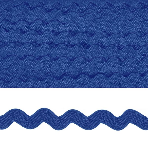 Тесьма вьюнчик 5 мм F213 синий, уп.32,92м