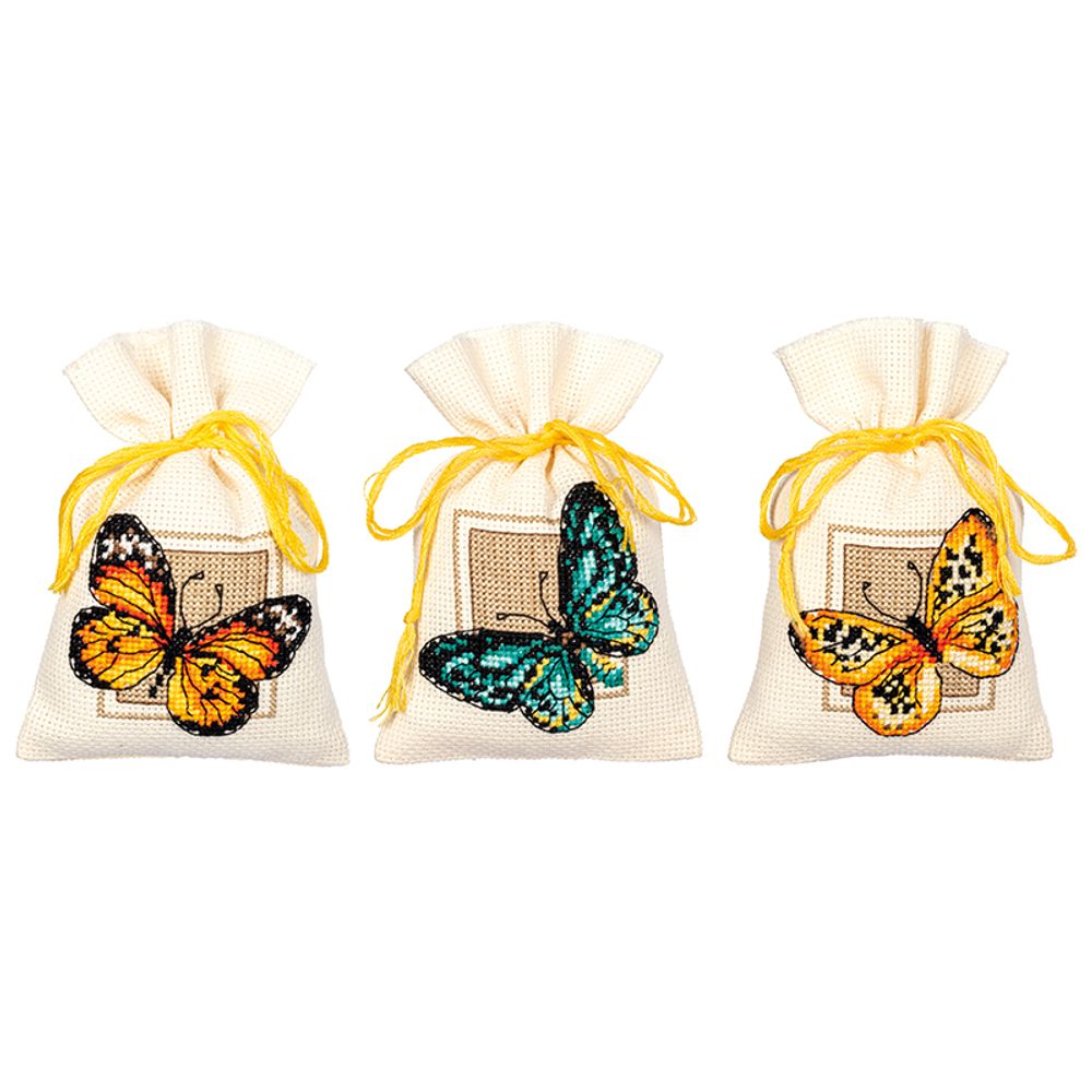 Vervaco, мешочки (саше) Бабочки, 8х12 см, 178247