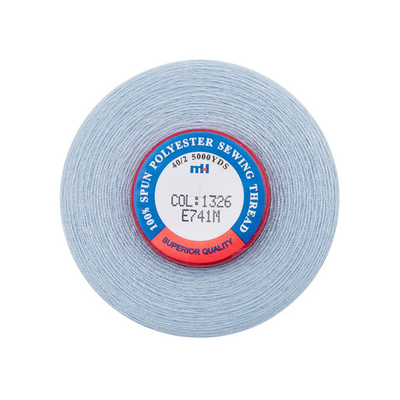 Нитки швейные Euron mH 40/2, 5000 ярд, 1326 светло-голубой, 1 катушка