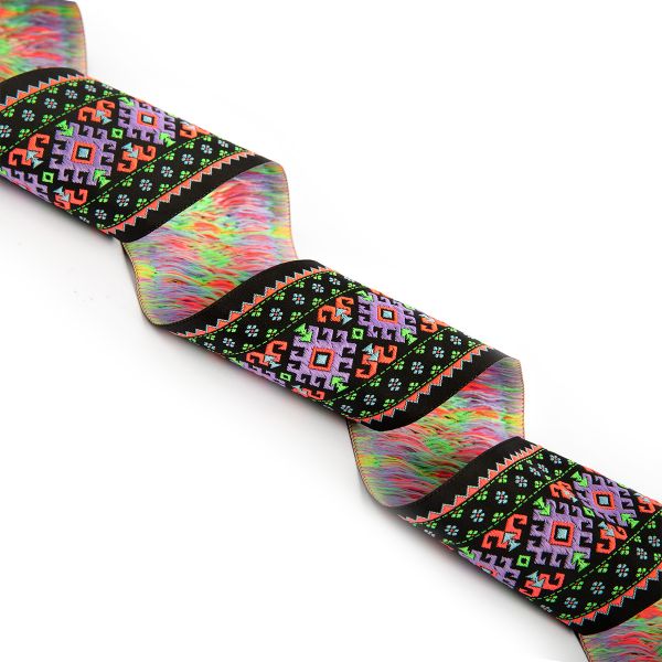 Лента (тесьма) жаккардовая 70.0 мм / 10±0.5 метров, 3, Gamma TRJ-118YP