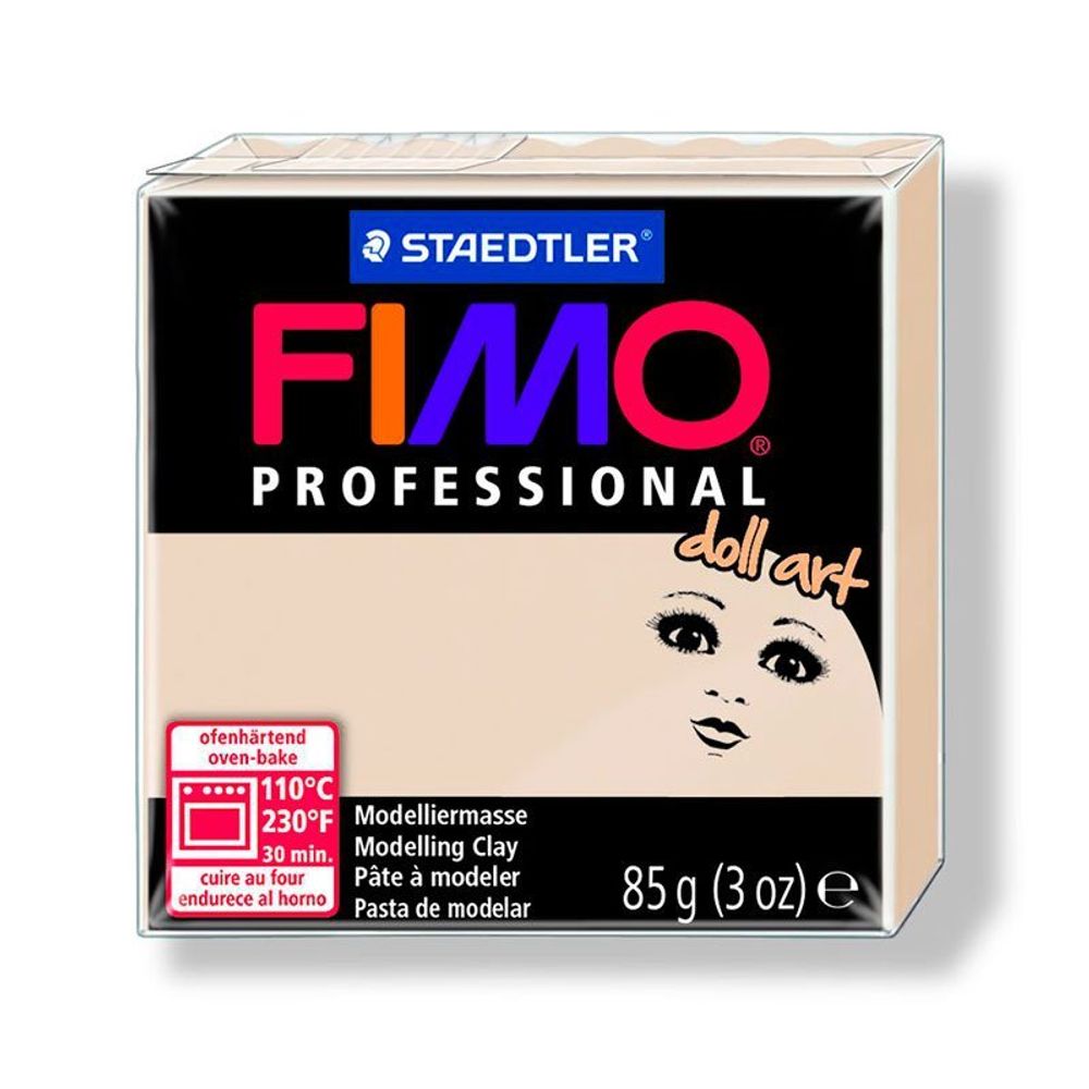 Пластика для изготовления кукол Fimo Professional Doll Art, уп. 85 гр, цв. полупрозрачный бежевый, 8027-44